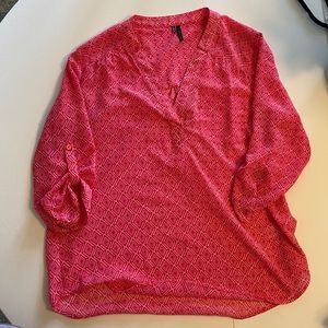 Electric Pink 3/4 Sleeve Maurice’s Perfect Blouse